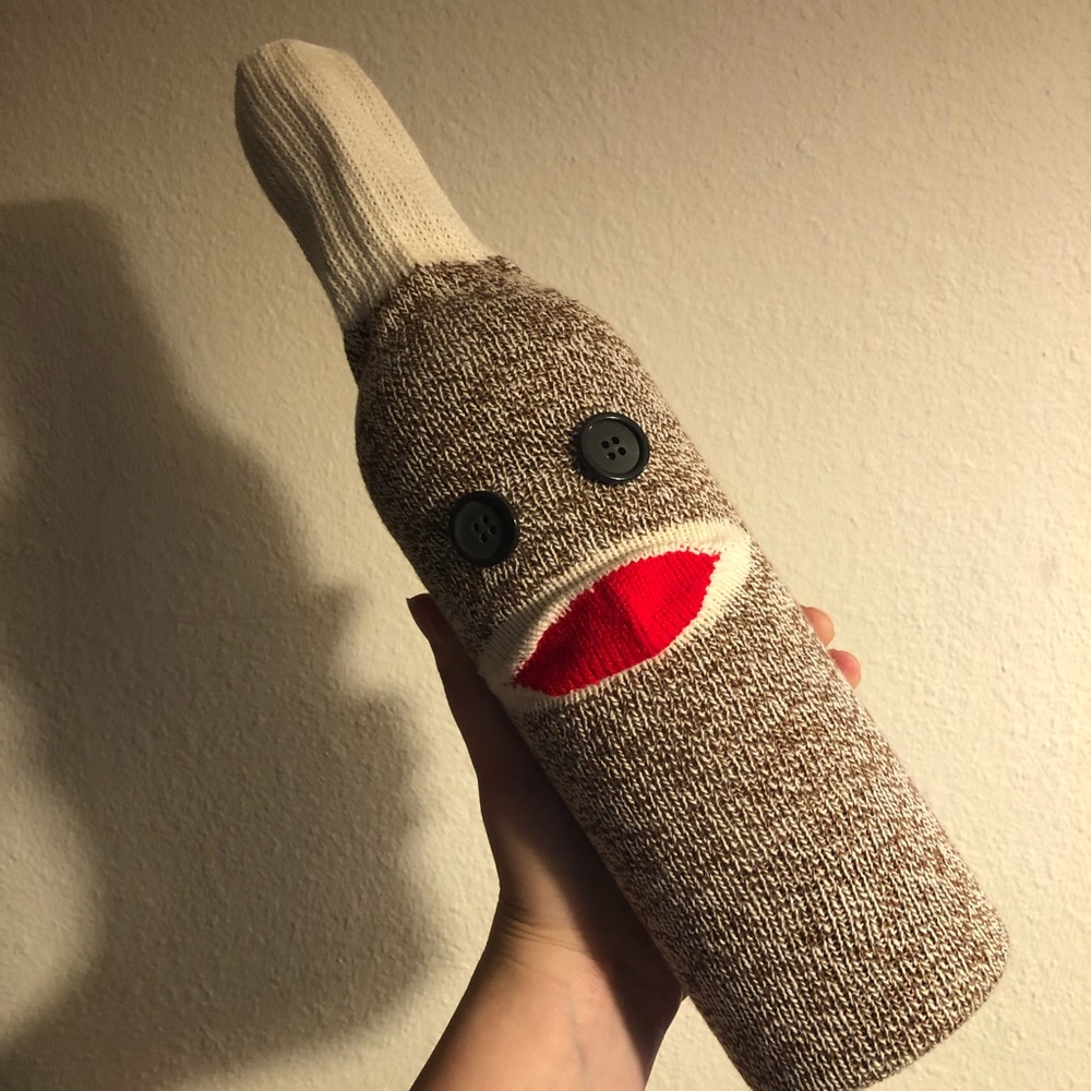 Wine Bottle Sock Monkey 🐒 *Bottle not included